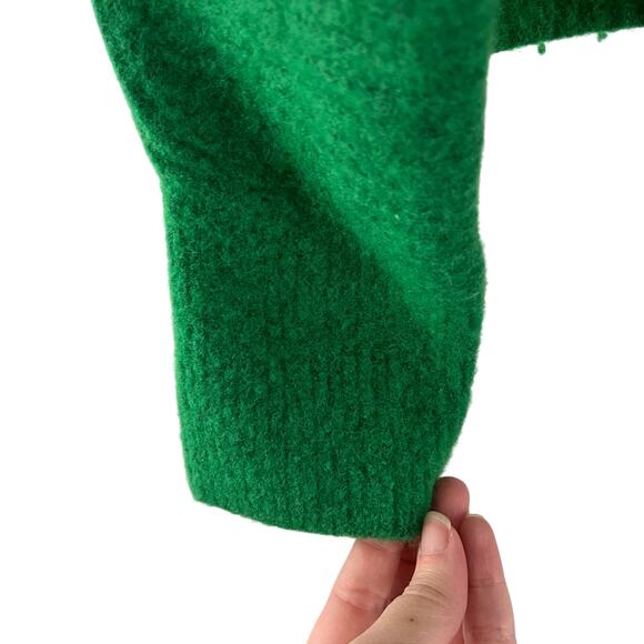 Stockholm Atelier & Other Stores Wool Yak Blend Green Cardigan Sweater Small - Picture 4 of 6